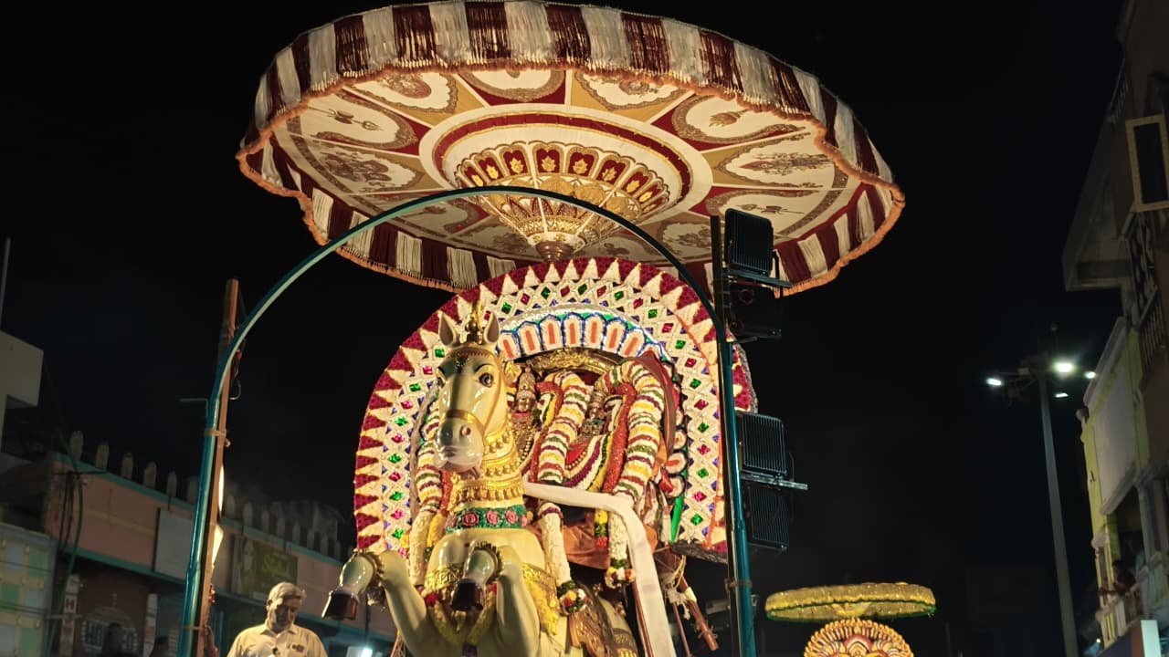 Day 8 procession of the Nithyanandeshwara Paramashiva Brahmotsavam