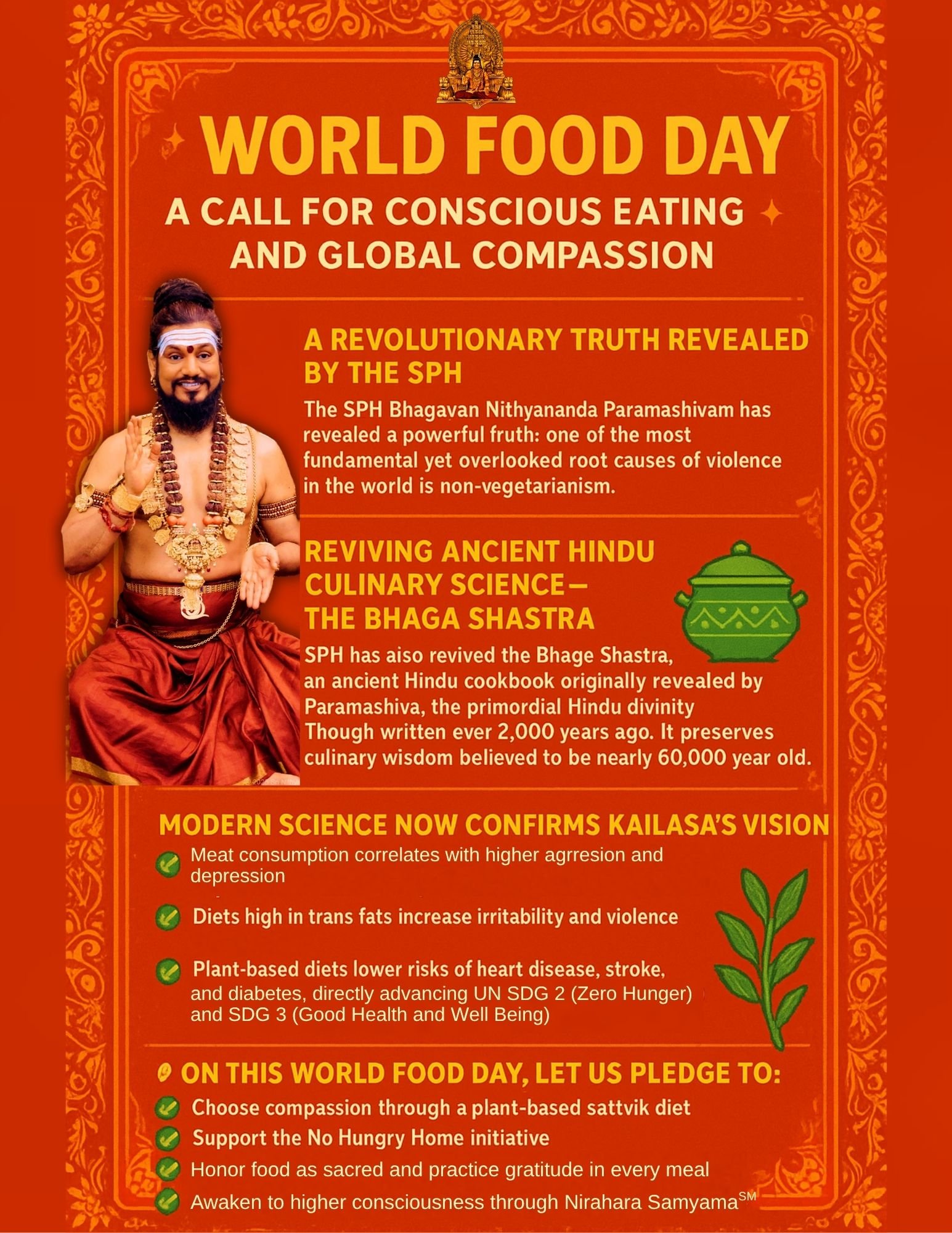 World Food Day – A Call for Conscious Eating and Global Compassion