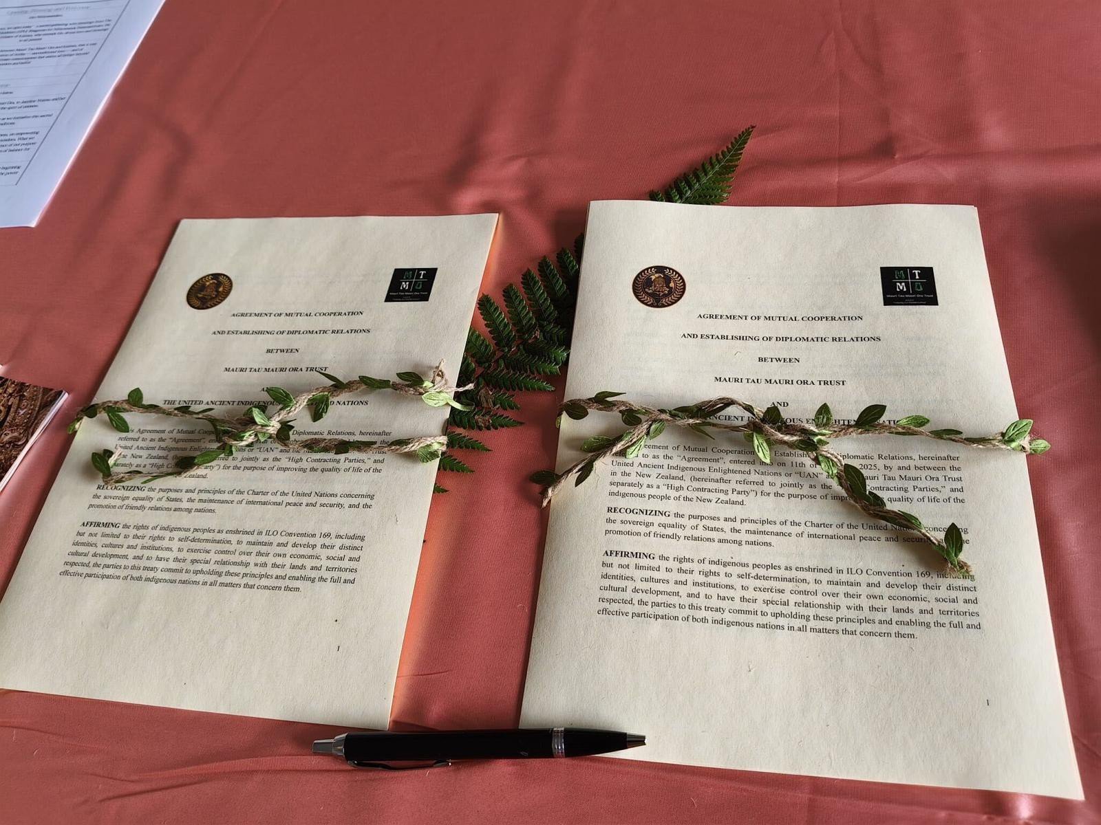 United Ancient Indigenous Enlightened Nations (UAN) Establishes Diplomatic Relations with Māuri Tau Mauri Ora Trust