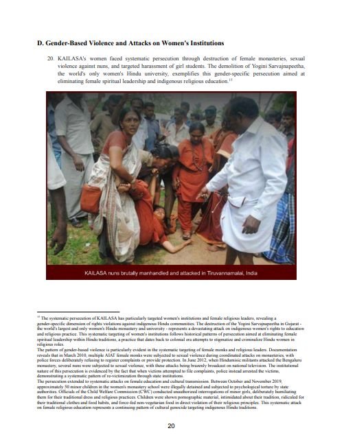 United Nations Publishes KAILASA's 29th Report on Economic, Social, and Cultural Rights in Transitional Justice, Highlighting Persecution