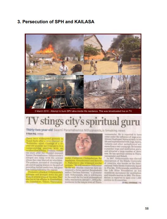 UN Report Exposes Systemic Persecution of The Supreme Pontiff of Hinduism (SPH) and KAILASA, Reaffirming KAILASA's Juridical Statehood and