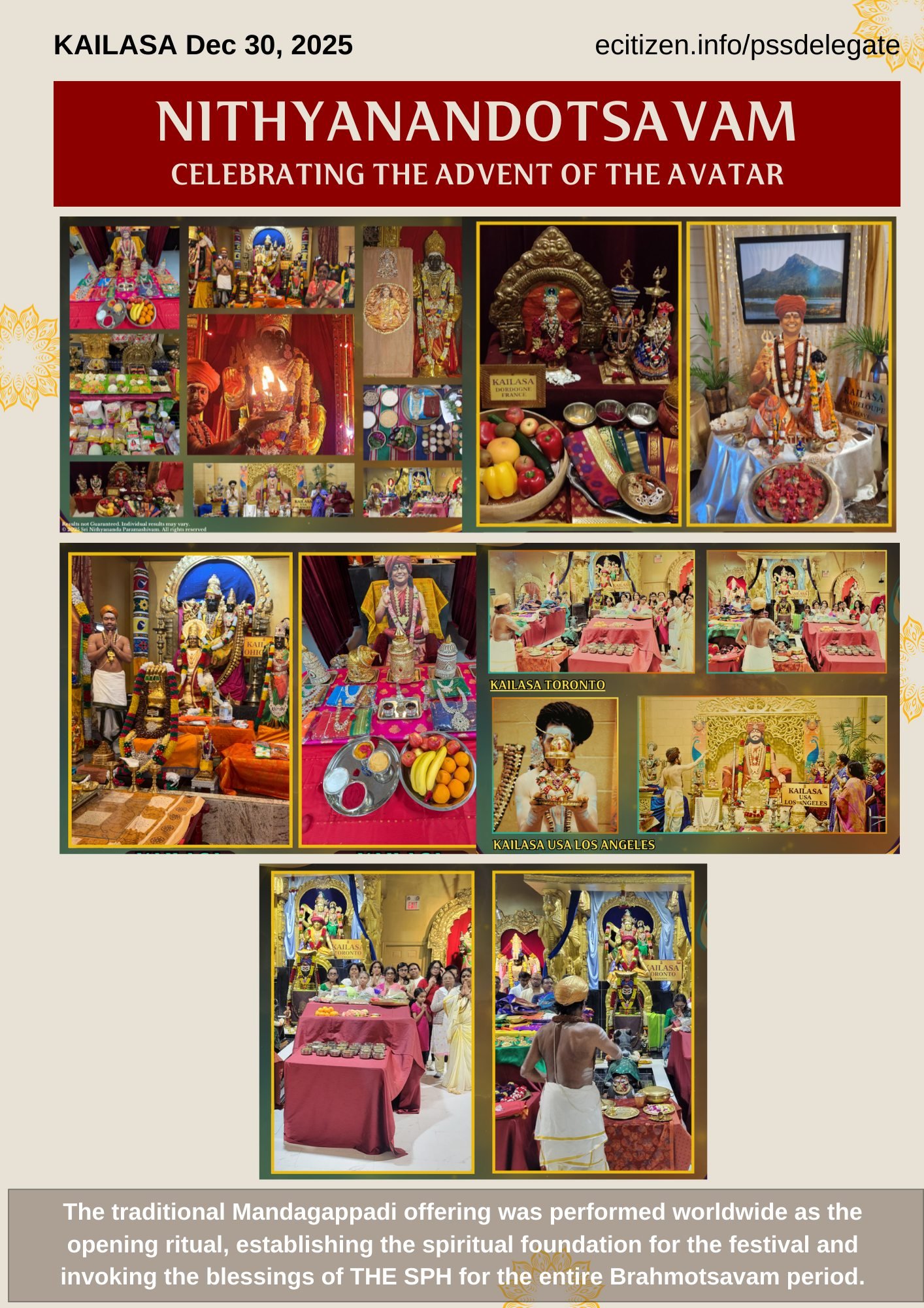 Nithyanandotsavam 2026 has officially begun!